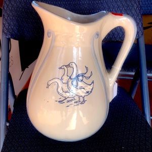 Vintage Louisville Stoneware Gaggle of Geese Pitcher